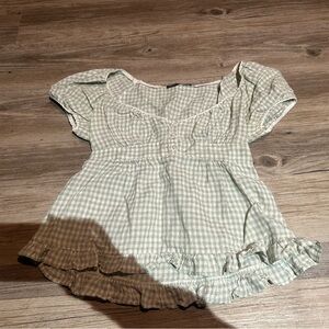 Brandy Melville Blair Plaid Top